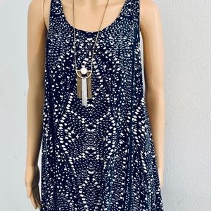 Beautiful flowy navy blue dress